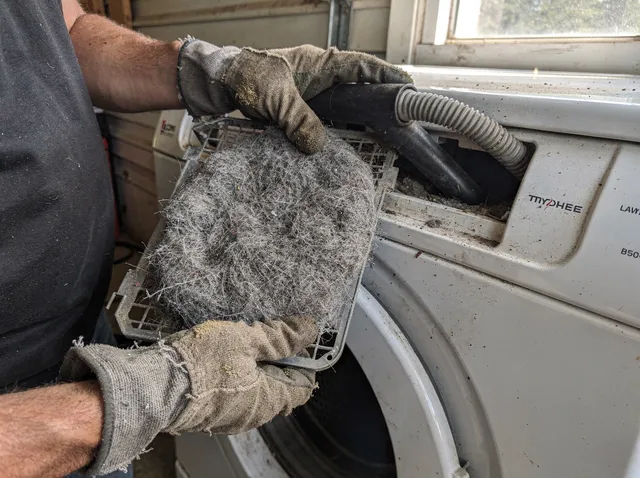 Cleaning Dryer Lint Trap in Brooklyn