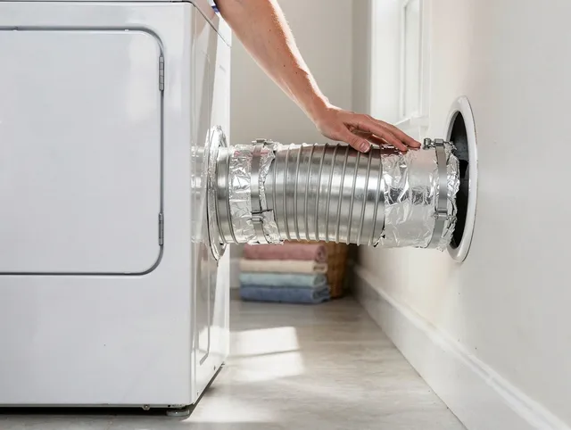 Professional dryer vent hose installation by Brooklyn Dryer Vent Cleaning in Brooklyn