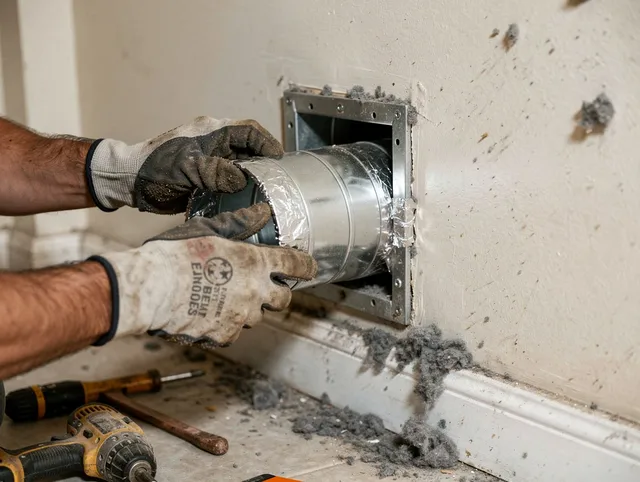 Professional dryer vent repair and installation by Brooklyn Dryer Vent Cleaning in Brooklyn